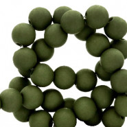 Acryl kralen mat rond 4mm Sacramento green